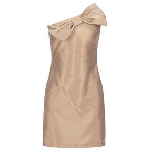 Merci Bow One-Shoulder Dress Caramel Size IT 38